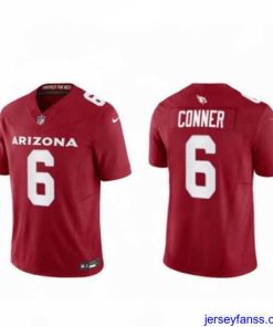 Outstanding Arizona Cardinals 6 James Conner Red 2023 F.U.S.E  Vapor Untouchable Limited Stitched Football Jersey