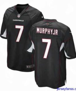 Fantastic Arizona Cardinals 7 Byron Murphy Jr  Black Stitched Game Jersey
