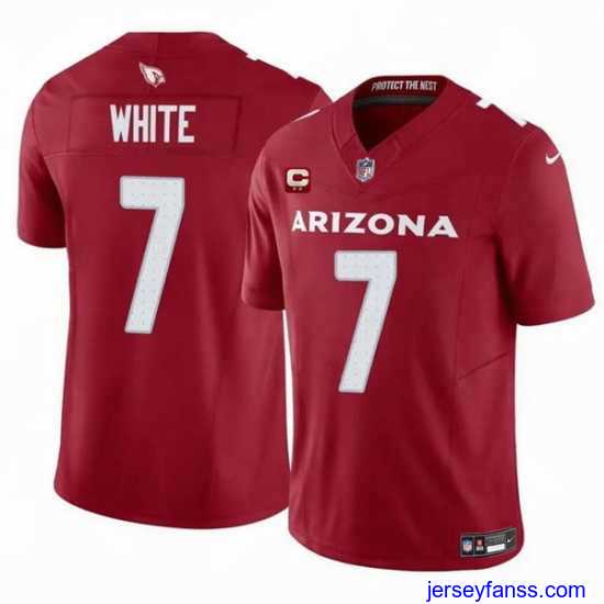 Exclusive Arizona Cardinals 7 Kyzir White Red 2024 F.U.S.E With 2 Star C Patch Vapor Untouchable Limited Stitched Football Jersey