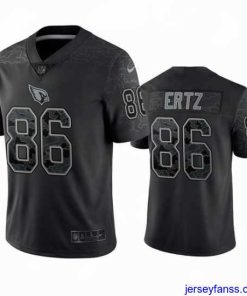Gorgeous Arizona Cardinals 86 Zach Ertz Black Reflective Limited Stitched Football Jersey