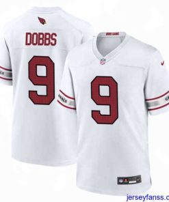Amazing Arizona Cardinals 9 Joshua Dobbs White 2023 Stitched Game Football Jersey