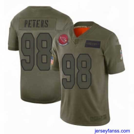 Impressive Arizona Cardinals 98 Corey Peters Limited Camo 2019 Salute to Service Football Jersey