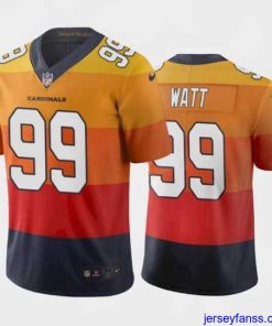 Premium Arizona Cardinals 99 J J  Watt Sunset Orange City Edition Jersey