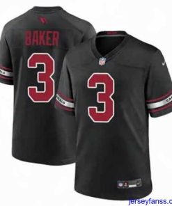 Premium Arizona Cardinals Budda Baker #3 Black 2024 F.U.S.E Vapor Untouchable Limited Stitched