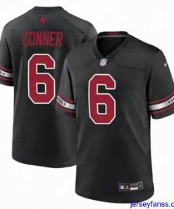 Premium Arizona Cardinals James Conner #6 Black 2024 F.U.S.E Vapor Untouchable Limited Stitched