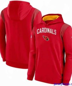 Impressive Arizona Cardinals Red On The Ball Pullover Hoodie