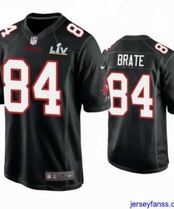 Outstanding Cameron Brate Buccaneers Black Super Bowl Lv Game Fashion Jersey