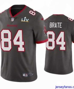 Exclusive Cameron Brate Buccaneers Pewter Super Bowl Lv Vapor Limited Jersey