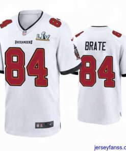 Amazing Cameron Brate Buccaneers White Super Bowl Lv Game Jersey