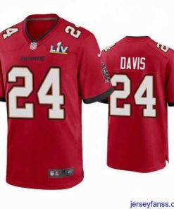 Fantastic Carlton Davis Buccaneers Red Super Bowl Lv Game Jersey