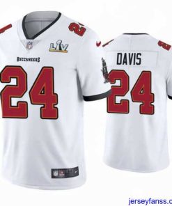 Gorgeous Carlton Davis Buccaneers White Super Bowl Lv Vapor Limited Jersey