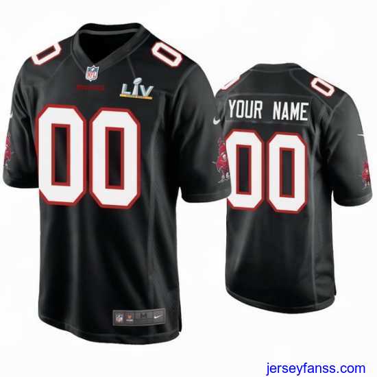Gorgeous Custom Buccaneers Black Super Bowl Lv Game Fashion Jersey