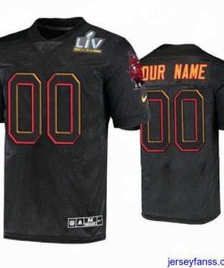 Stylish Custom Tampa Bay Buccaneers Black Super Bowl Lv Jersey