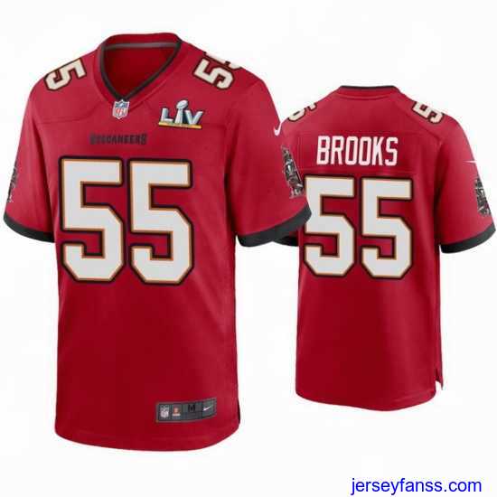 Fantastic Derrick Brooks Buccaneers Red Super Bowl Lv Game Jersey