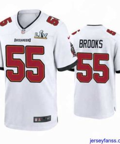 Outstanding Derrick Brooks Buccaneers White Super Bowl Lv Game Jersey
