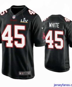 Premium Devin White Buccaneers Black Super Bowl Lv Game Fashion Jersey