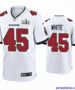 Exclusive Devin White Buccaneers White Super Bowl Lv Game Jersey