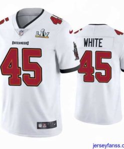 Impressive Devin White Buccaneers White Super Bowl Lv Vapor Limited Jersey