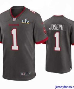 Premium Greg Joseph Buccaneers Pewter Super Bowl Lv Game Jersey
