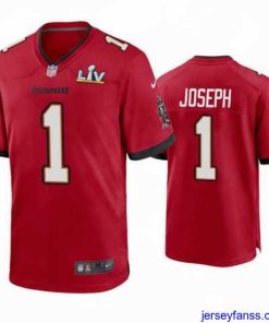 Amazing Greg Joseph Buccaneers Red Super Bowl Lv Game Jersey