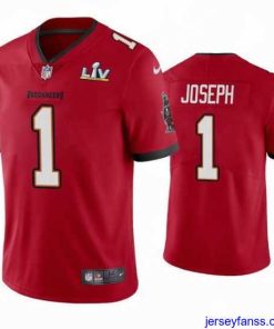 Fantastic Greg Joseph Buccaneers Red Super Bowl Lv Vapor Limited Jersey