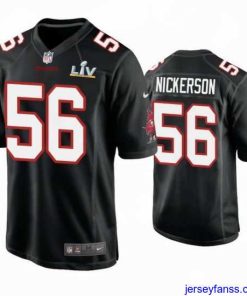 Outstanding Hardy Nickerson Buccaneers Black Super Bowl Lv Game Fashion Jersey
