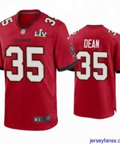 Fantastic Jamel Dean Buccaneers Red Super Bowl Lv Game Jersey