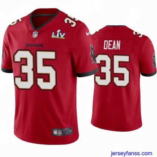 Outstanding Jamel Dean Buccaneers Red Super Bowl Lv Vapor Limited Jersey