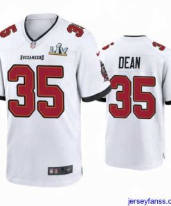 Gorgeous Jamel Dean Buccaneers White Super Bowl Lv Game Jersey