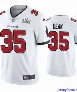 Exclusive Jamel Dean Buccaneers White Super Bowl Lv Vapor Limited Jersey