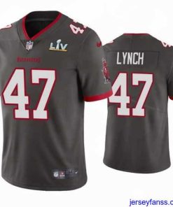 Amazing John Lynch Buccaneers Pewter Super Bowl Lv Vapor Limited Jersey