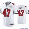 Gorgeous John Lynch Buccaneers White Super Bowl Lv Vapor Limited Jersey