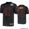 Outstanding John Lynch Tampa Bay Buccaneers Black Super Bowl Lv Jersey