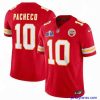 Amazing Kansas City Chiefs 10 Isiah Pacheco Red 2023 F.U.S.E  Vapor Untouchable Limited Stitched 2024 Super Bowl LVIII Jersey