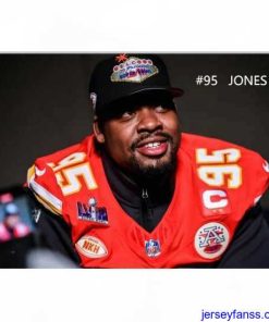 Impressive Kansas City Chiefs Chris Jones #95 Nike Men's Red NFL Vapor Super Bowl Jersey