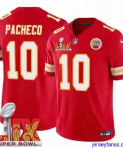 Premium Kansas City Chiefs Isiah Pacheco #10 Red 2024 2025 Super Bowl LIX F.U.S.E Stitched Jersey