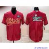 Amazing Kansas City Chiefs Red With Super Bowl LVII Big Logo Cool Base Stitched Baseball JerseyS