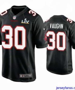 Gorgeous Ke'Shawn Vaughn Buccaneers Black Super Bowl Lv Game Fashion Jersey