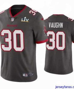 Amazing Ke'Shawn Vaughn Buccaneers Pewter Super Bowl Lv Vapor Limited Jersey