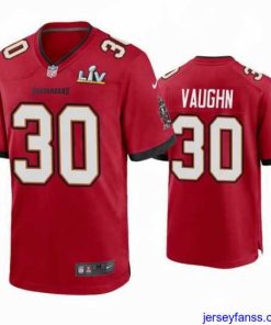 Amazing Ke'Shawn Vaughn Buccaneers Red Super Bowl Lv Game Jersey