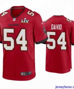 Premium Lavonte David Buccaneers Red Super Bowl Lv Game Jersey