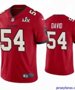 Amazing Lavonte David Buccaneers Red Super Bowl Lv Vapor Limited Jersey