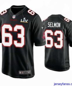 Impressive Lee Roy Selmon Buccaneers Black Super Bowl Lv Game Fashion Jersey