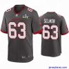 Outstanding Lee Roy Selmon Buccaneers Pewter Super Bowl Lv Game Jersey