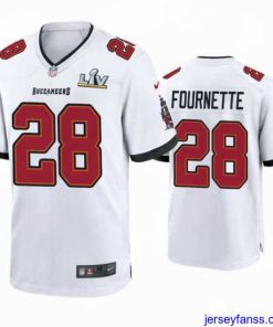 Amazing Leonard Fournette Buccaneers White Super Bowl Lv Game Jersey