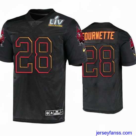 Premium Leonard Fournette Tampa Bay Buccaneers Black Super Bowl Lv Jersey