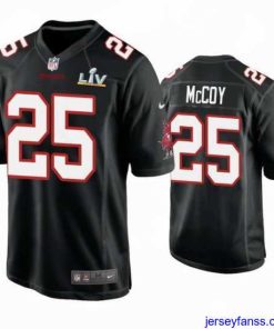 Impressive Lesean Mccoy Buccaneers Black Super Bowl Lv Game Fashion Jersey