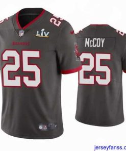 Gorgeous Lesean Mccoy Buccaneers Pewter Super Bowl Lv Vapor Limited Jersey