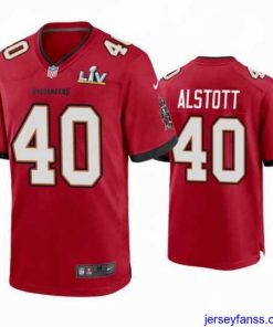 Exclusive Mike Alstott Buccaneers Red Super Bowl Lv Game Jersey