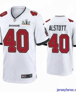 Exclusive Mike Alstott Buccaneers White Super Bowl Lv Game Jersey